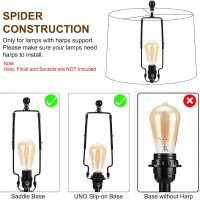 PATIKIL Lamp shades for Table Lamps 11.4" Top x 12.6" Bottom x 9.8" High Drum Lamp shades for Floor Lamps Medium Linen Lampshade Easy Assembly for Lamp Replacement, Bright Brown - Image 5