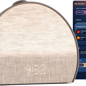 Hatch Restore 3 Sunrise Alarm Clock, Sound Machine, Smart Light (Cocoa) - White Noise, Screen-Free Sleep Routine