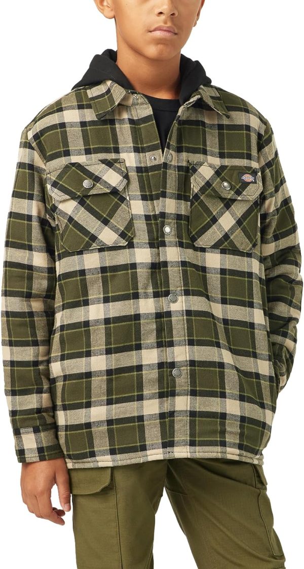 Dickies Boys' K Flannel Shirt Jacket