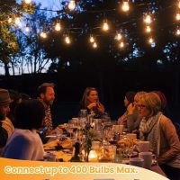 Svater Outdoor Led String Lights 50FT, Patio Lights with 16pcs S14 Shatterproof Bulbs, 1 Watt E26 Dimmable 2700K Warm White, IP65 Waterproof, Commercial Grade Light - Image 5