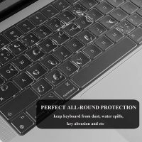 EooCoo Case Compatible with MacBook Air 15 inch M4 2025 2024 2023 Release A3241 M3 A3114 M2 A2941 Liquid Retina Display, Plastic Hard Shell Case + Keyboard Cover + Screen Protector, Crystal Clear - Image 7