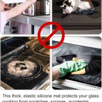 Stove Top Covers for Electric Stove, Food Grade Heavy Duty Silicone Glass Stove Top Cover Protector, Induction Cooktop Protector, Heat Resistant Range Ceramic Stove Top Covers Mat, Oven Cover - Image 8