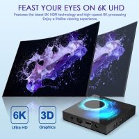 EASYTONE Android TV Box 2025, Android 10.0 TV Box 2GB RAM 16GB ROM Allwinner H616 Quad-Core CPU 4K 6K Support 2.4G+5G Dual WiFi Ethernet 100M Bluetooth H.265 Decoding Smart Box for TV - Image 4
