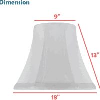 Aspen Creative 38001 Transitional Bell Shaped Collapsible Spider Construction Lamp Shade in Natural, 9" Top x 18" Bottom x 13" Slant Height - Image 5