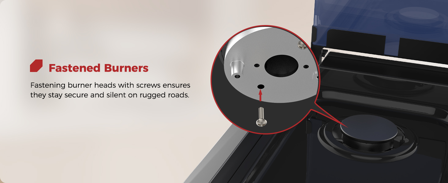 Fastened Burners no noise