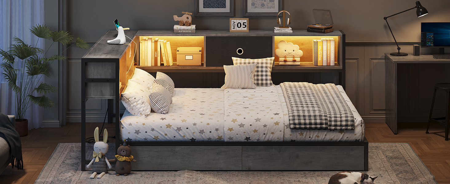 full size metal bed frame