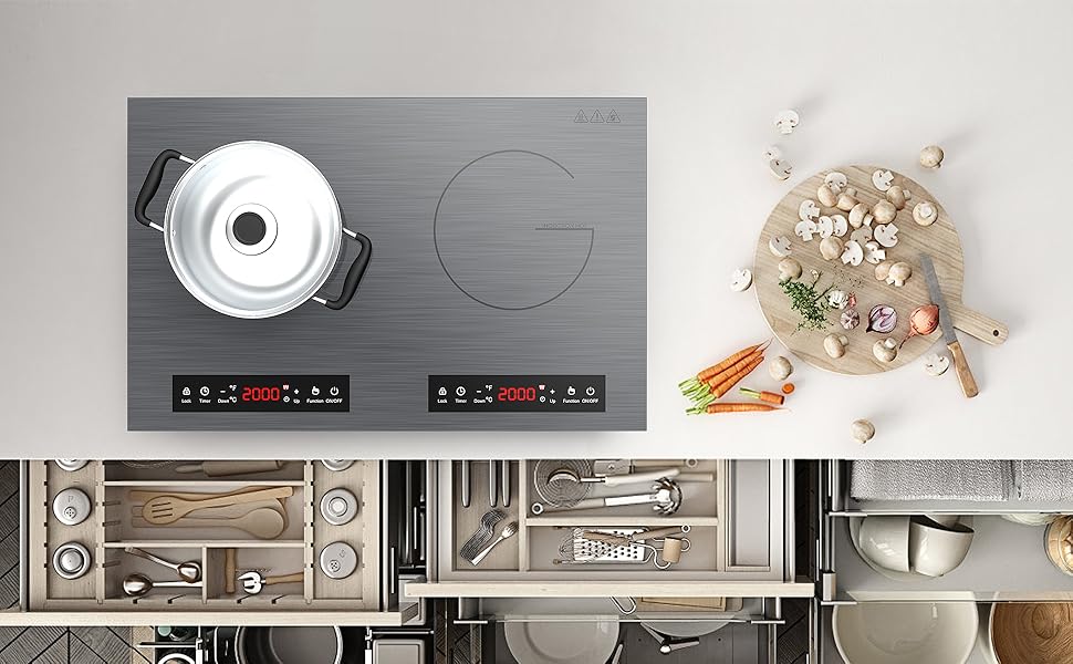 VBGK Double Induction Cooktop