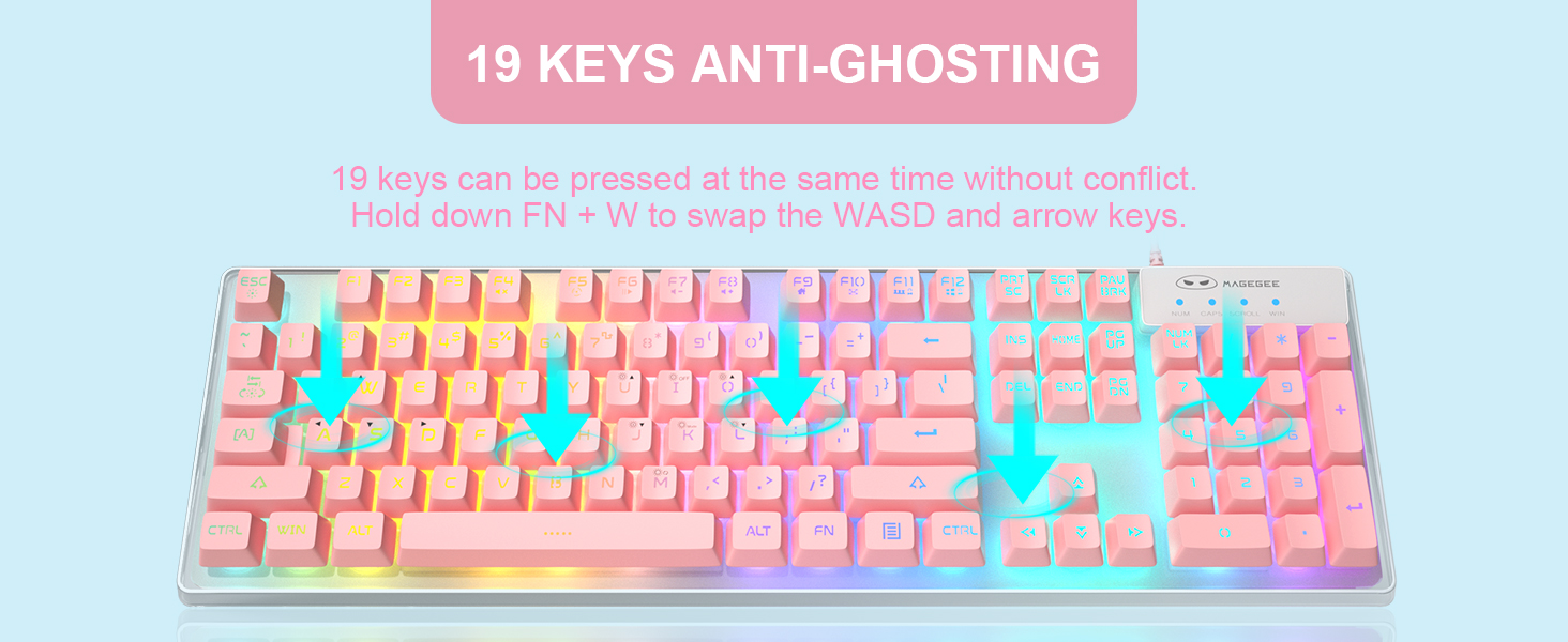 19 Keys Anti-Ghosting