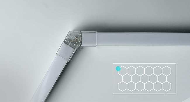 hexagon led lights led light for garage led hex lights detailing workshop  led lights hex glow light