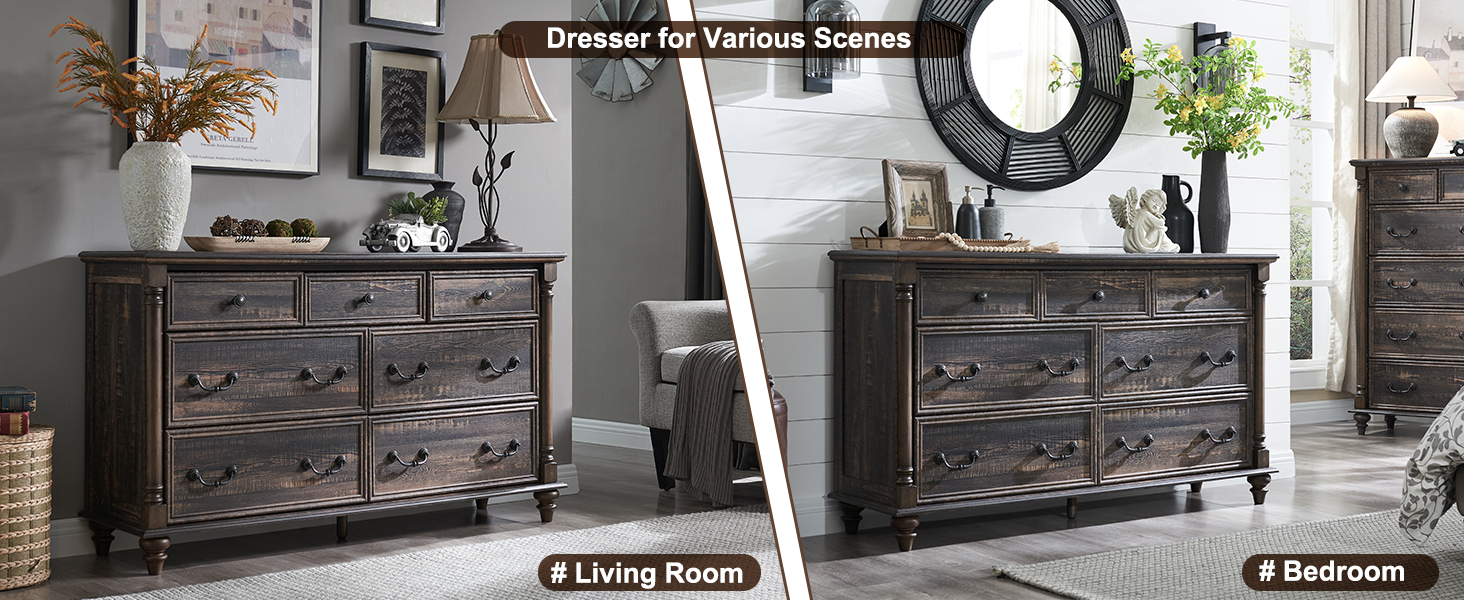 7 drawer dresser
