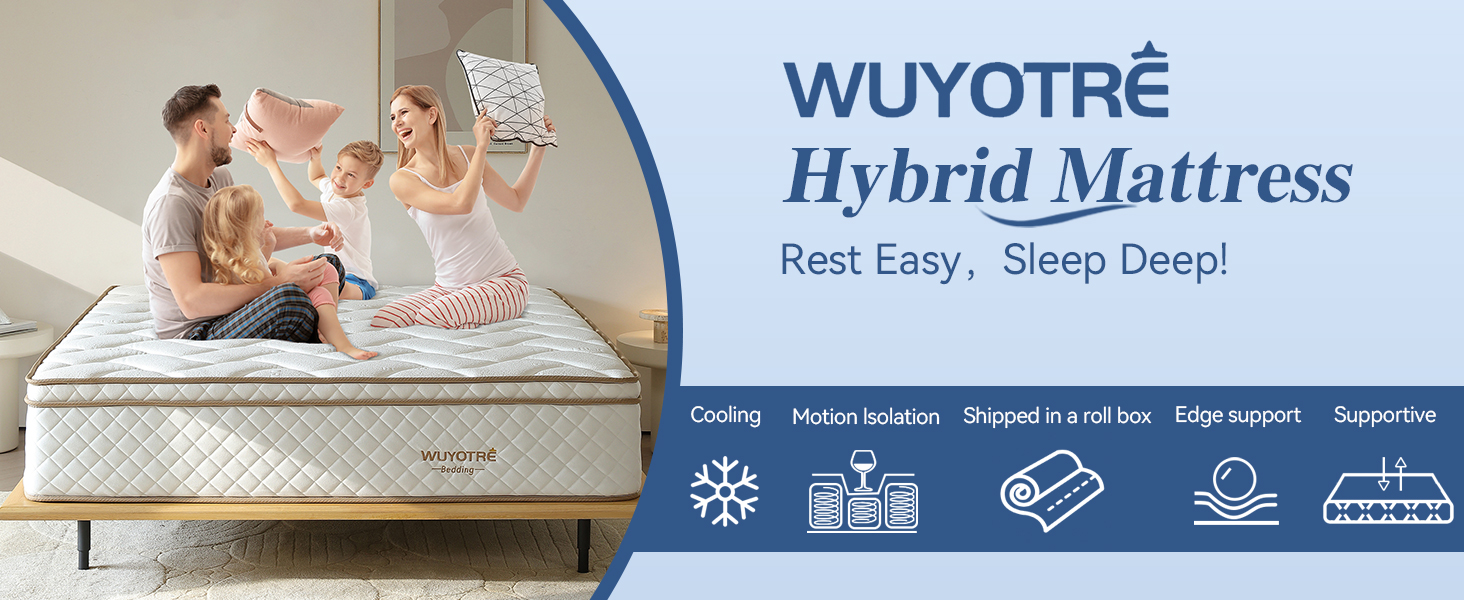 memory foam hybrid mattress in a box