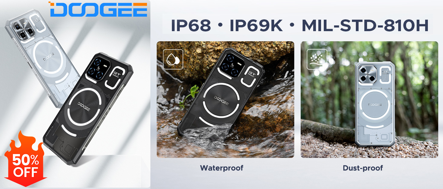 DOOGEE Blade GT Ultra 5G Rugged Smartphone LED Light Effect gaming smartphone cell phone android14