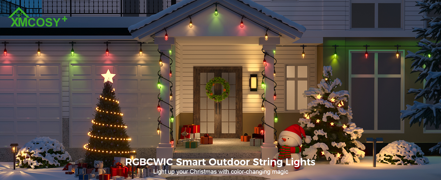 2025 new smart outdoor string lights