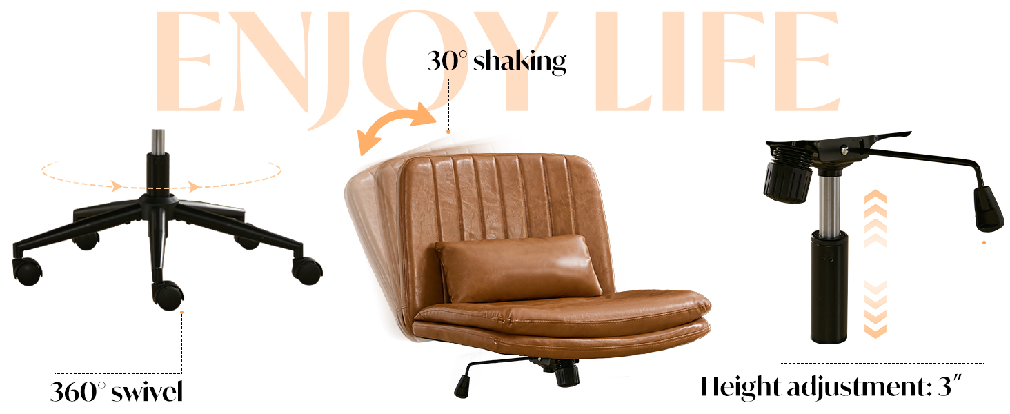 This computer chair can swivel 360° and adjust the height, freely adjust the direction and height
