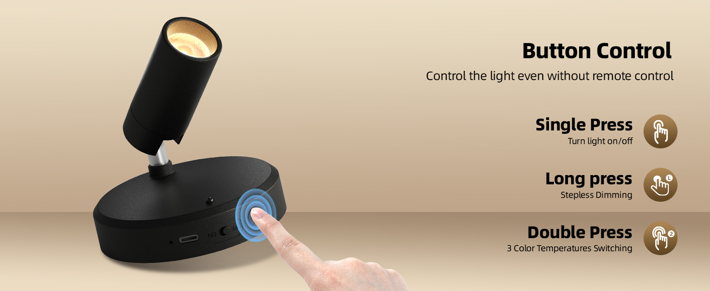 spotlight indoor button control
