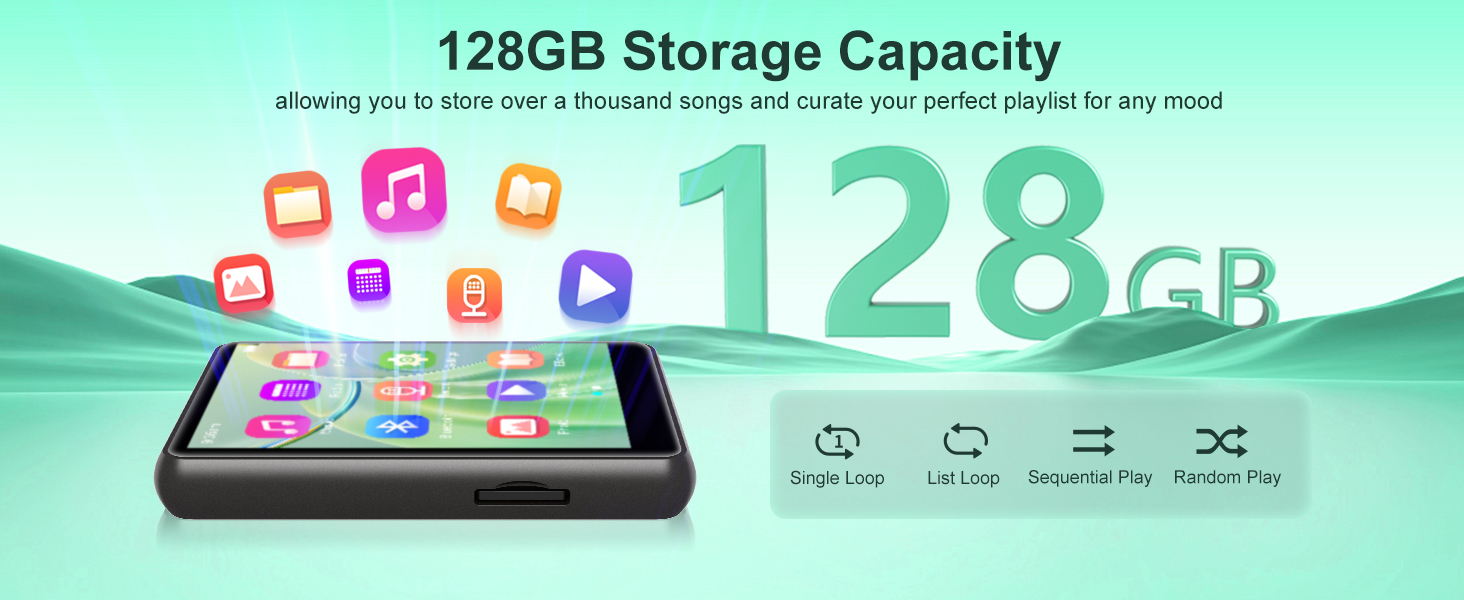 128GB mp3 player