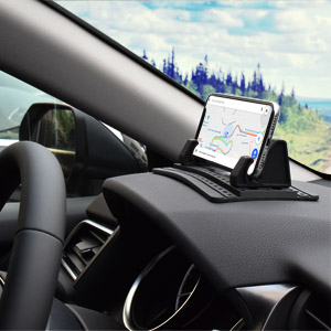 the car phone mount can even be used on uneven dashboard