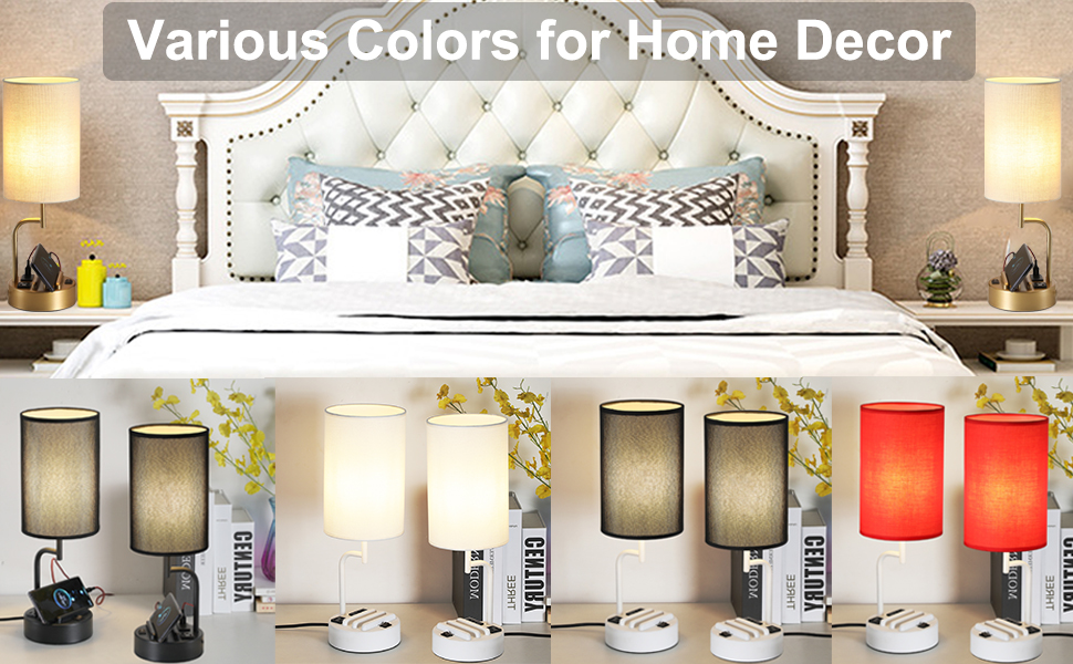 usb table lamp set of 2