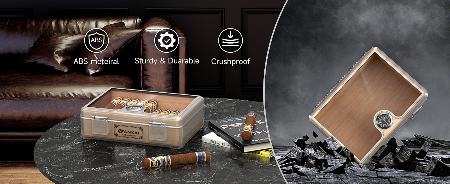 crushproof cigar humidor box