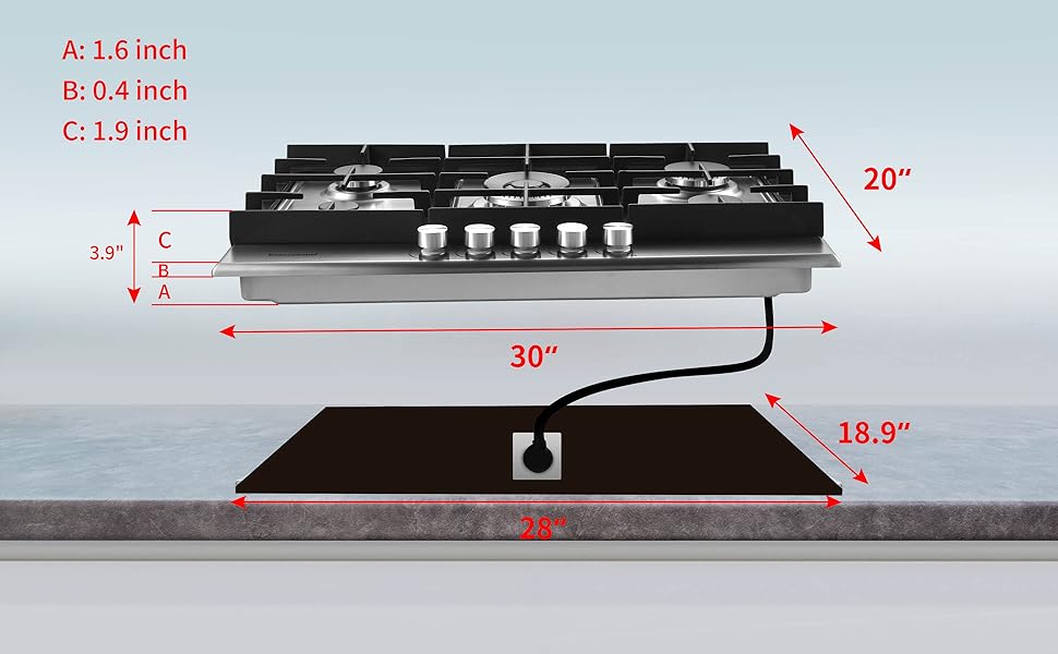 gas cooktop 30