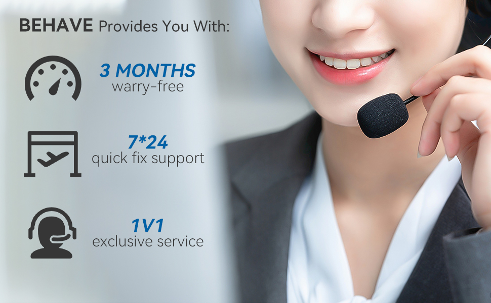 BEHAVE&#39;s professional pre-sales and after-sales service.