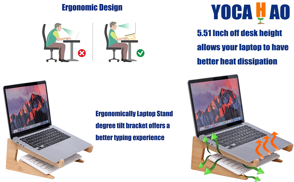 Bamboo Laptop Stand
