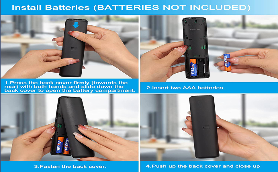 How to slide down the battery cover