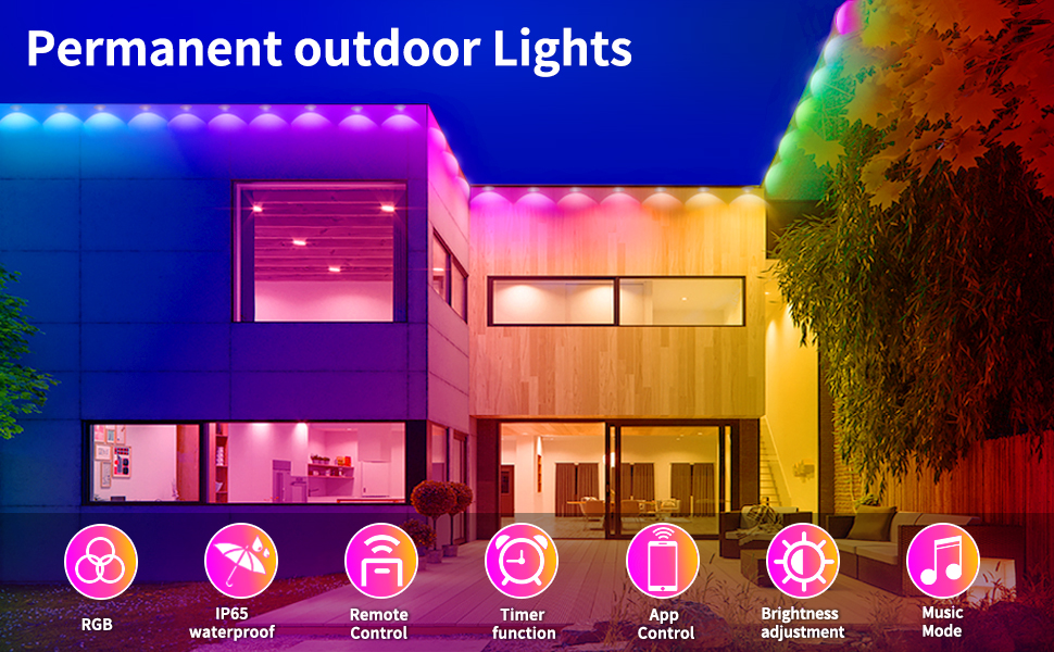 300ft RGB Eaves Lights