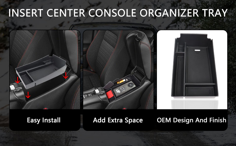 Honda insert center console organizer tray
