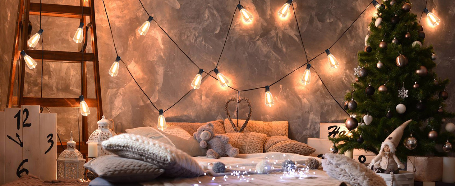 Solar Outdoor String Lights