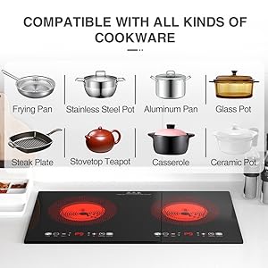 VBKG  Double  Electric  Cooktop