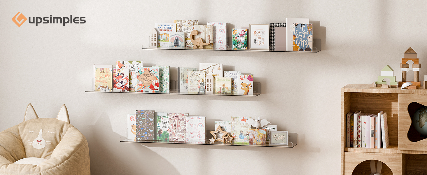 floating book shelves for wall