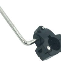 Drum Rack Mounting Clamp with Electronic V-Drum Pad Mount Rod, 10mm Percussion Tom Drum Mount Arm with 36mm Drum Pipe Clamp, Drum Rack Tube Clip Holder Bracket for Electronic Drum Kit - Image 4