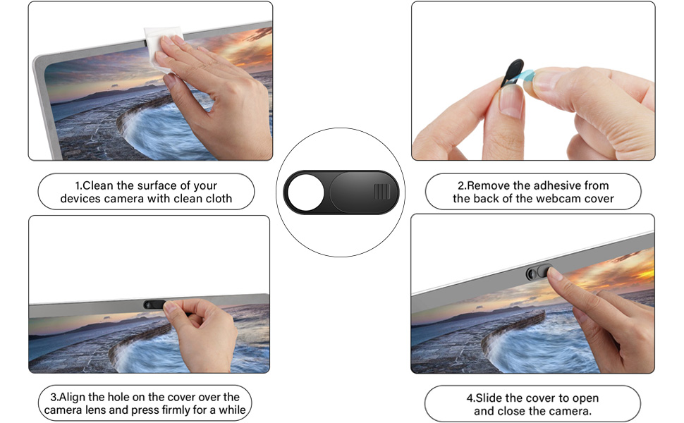 Ultra-Thin Laptop Camera Cover Slide