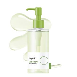 beplain Mung Bean Cleansing Oil(6.76fl.oz/200ml)| Fragrance-Free | Non-Comedogenic Tested| Makeup Blackhead Remover & Deep Pore Cleanser| Suitable for Sensitive Skin| Double Cleansing Korean Skincare