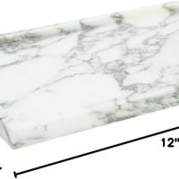 Real Luxurious Natural Marble Vanity Tray Genuine Marble Storage Tray for Home Decor Stone Tray for Bathroom/Kitchen/Vanity/Dresser Non-Resin/(arabescato) - Image 8