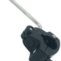 Drum Rack Mounting Clamp with Electronic V-Drum Pad Mount Rod, 10mm Percussion Tom Drum Mount Arm with 36mm Drum Pipe Clamp, Drum Rack Tube Clip Holder Bracket for Electronic Drum Kit - Image 3