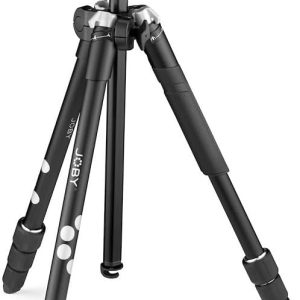 JOBY RangePod, Aluminium Traveller Camera/SmartphoneTripod with Ball Head, Universal Smartphone Clamp and Carrying Bag, for CSC,DSLR, Mirrorless, Mobile Phones, Black for Photo,Video, Vlogging