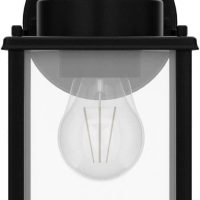 Outdoor Wall Lantern, Exterior Waterproof Wall Sconce Light Fixtures, Black Front Door Wall Lighting with Clear Beveled Glass Shade, 2 Pack - Image 4