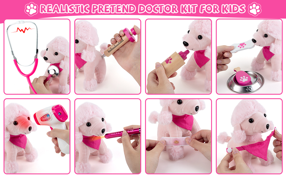 4 year old girl birthday gifts Doctor Play Set  doctor toy  Pretend Play Game