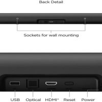 onn. Roku Smart Soundbar with Built-in 4K Streaming Media Player (Renewed) - Image 3