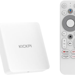 Android 11.0 TV Box, KP1 Google Certified TV Box(4K) 2GB RAM 32GB ROM with Voice Search- Support Chromecast and Dolby Audio, Bluetooth5.0 Smart Box 2024(White)