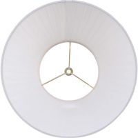Aspen Creative 33055, Hardback Empire Transitional Spider Lamp Shade, Mushroom Pleated Rice White, 7" Top x 13" Bottom x 10" Slant - Image 4