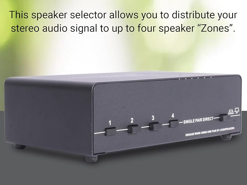 FEATURES OF 4-CH SPEAKER SELECTOR