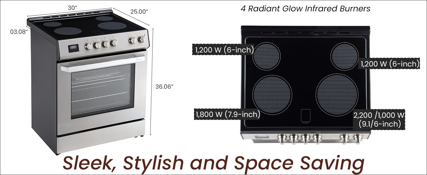 Rangaire RRE303TS Electric Range