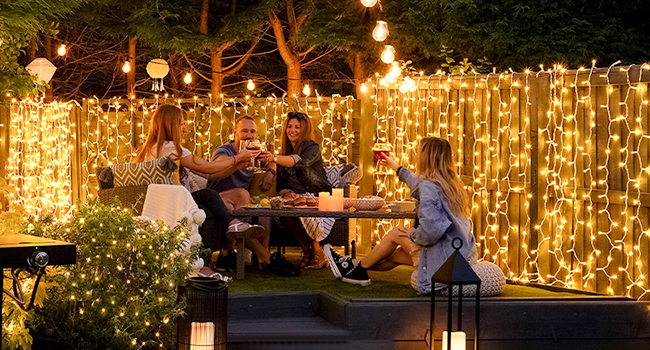 garden led string lights outdoor