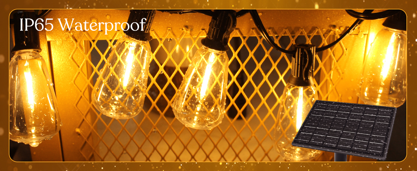 Solar Outdoor String Lights