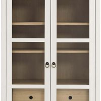 Modway EEI-6639-WHI-OAK Nolan Tall Arched Storage Display Cabinet, White Oak - Image 5