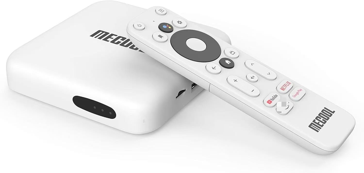 MECOOL KM2 Android TV Netflix 4K with Google Assistant Build in 4K HDR Streaming Media Player Google Certified Netflix Certified