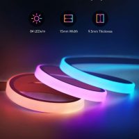 Govee RGBIC Gaming Lights, 10ft Neon Rope Lights Soft Lighting for Gaming Desks, LED Strip Lights Syncing with Razer Chroma, Support Cutting, Smart App Control, Music Sync, Adapter (Only 2.4G Wi-Fi) - Image 4